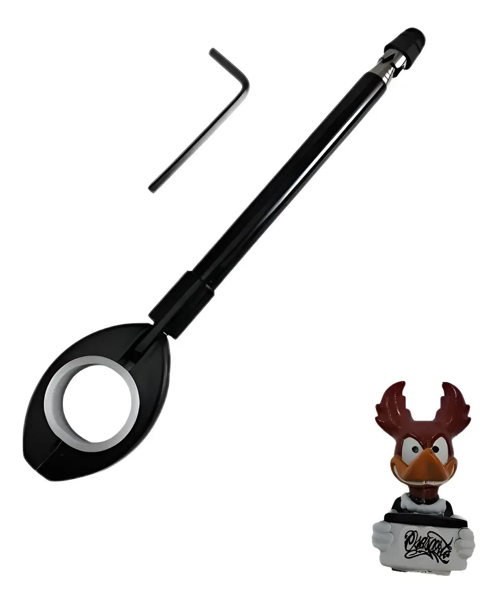 Antena Corta Linha Retrátil Universal Moto + Enfeite | Mograu