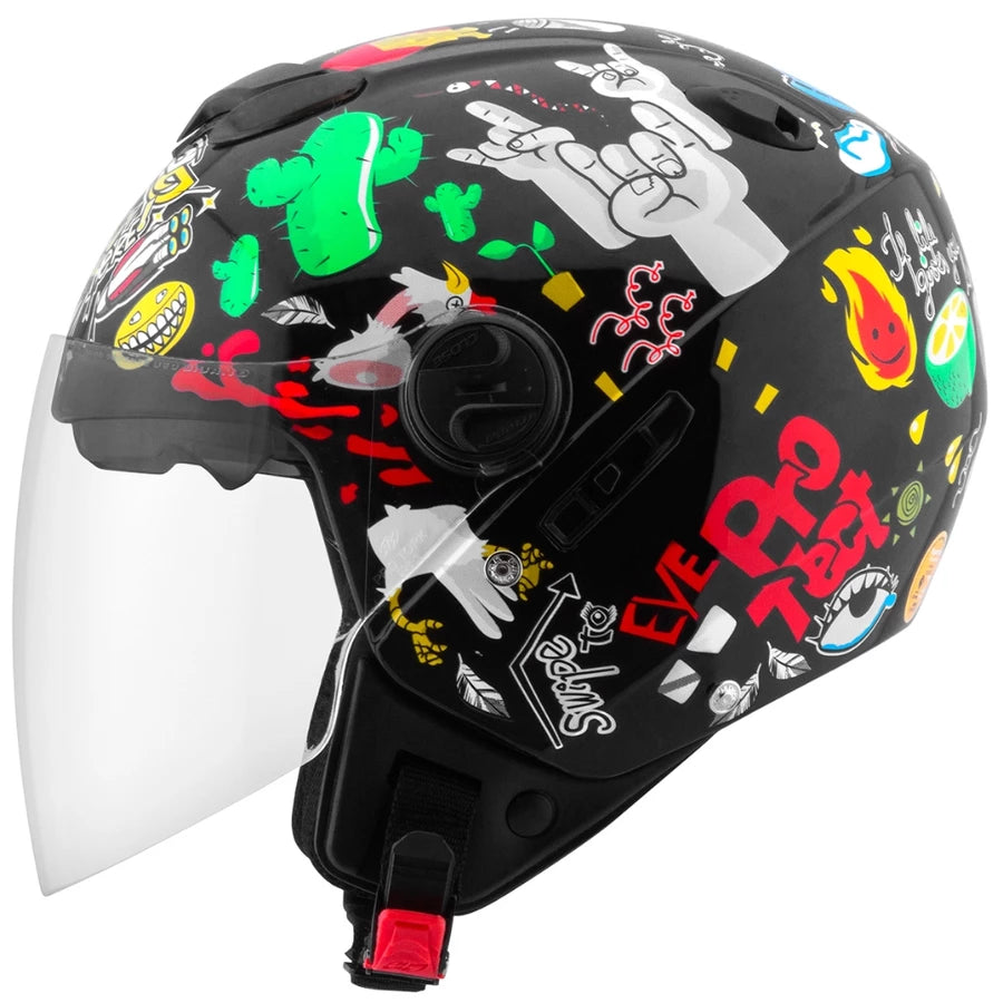 Capacete New Atomic Universe Mograu® – Viseira Dupla e Conforto