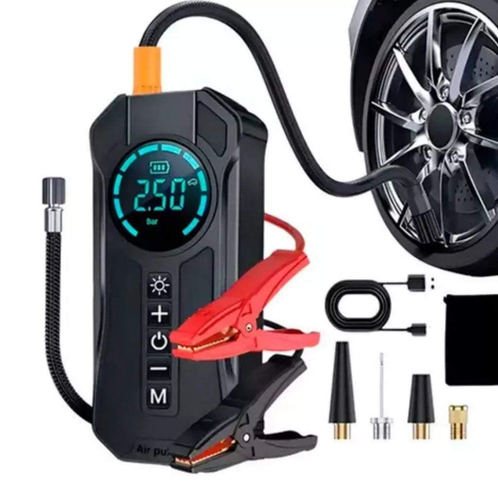 Compressor 4 em 1 Mograu® – Calibragem e PowerBank