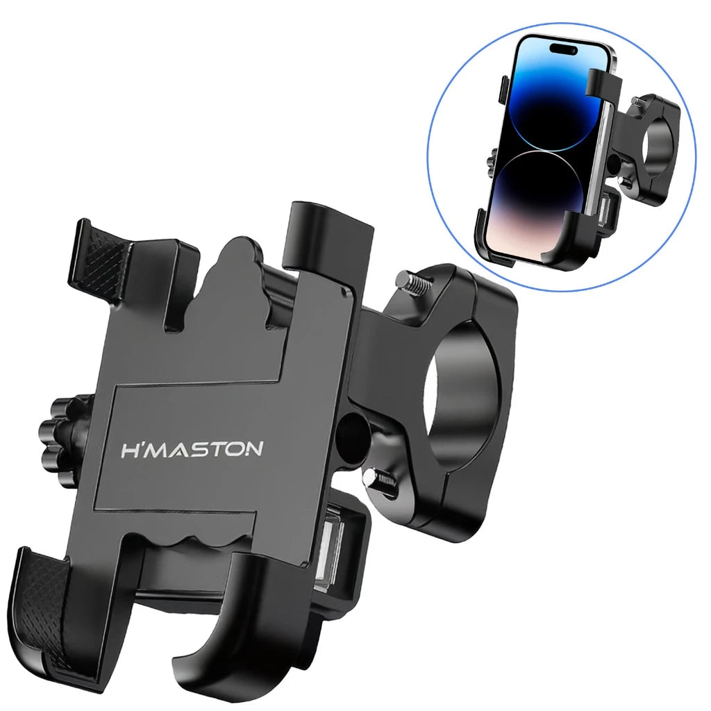 Suporte USB Mograu® – GPS Seguro e Celular Carregado
