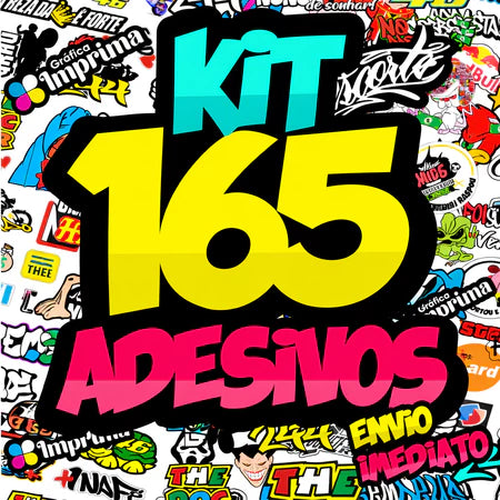 Kit 165 Adesivos Mograu® – Estilo e Durabilidade