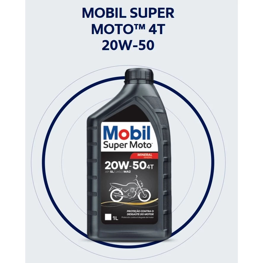 Óleo Mobil Super Moto 20W50 Mograu® – Proteção e Desempenho