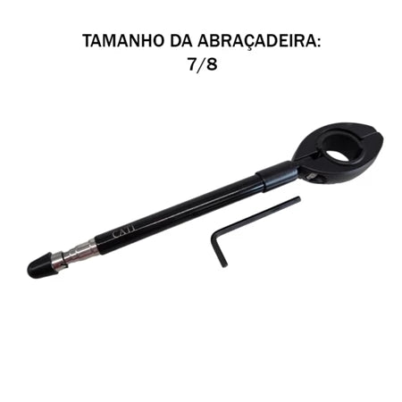 Antena Corta Pipa Retrátil 7 Estágios Moto Inox | Mograu