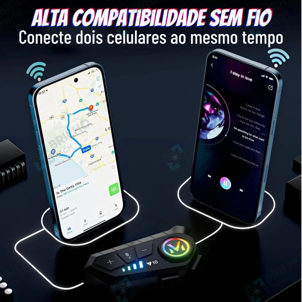Fone Bluetooth Y10 Mograu® – Mãos Livres e IPX6