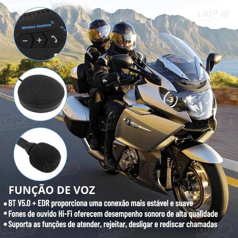 Fone Bluetooth BT12 Mograu® – Mãos Livres e Som Stereo