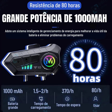 Fone Bluetooth Y10 Mograu® – Mãos Livres e IPX6