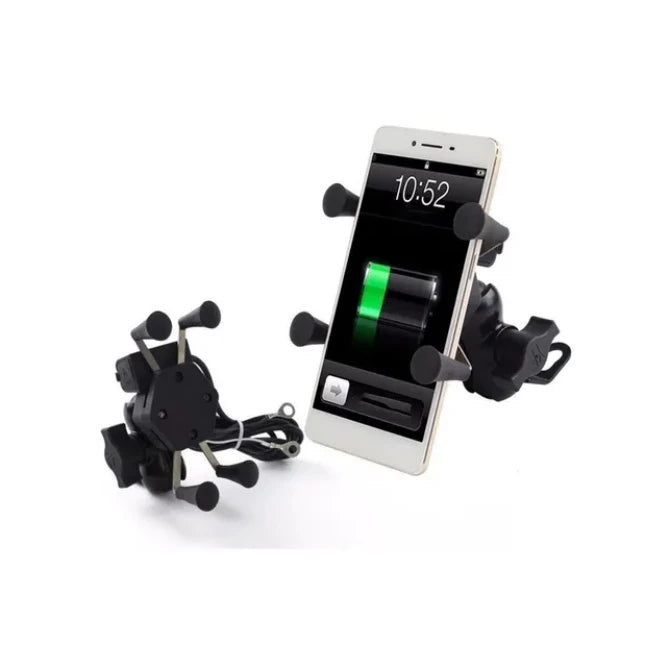 Suporte Garra USB Mograu® – GPS Seguro e Carga Rápida