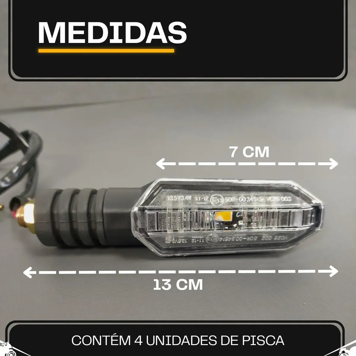 Kit Pisca LED Moto Titan Fan XRE CB300 Twister | Mograu