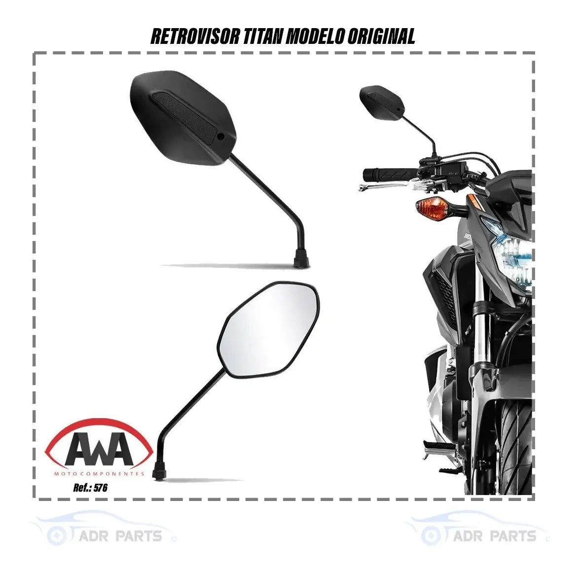 Par Retrovisor Original Titan Fan Start 125 150 160 | Mograu