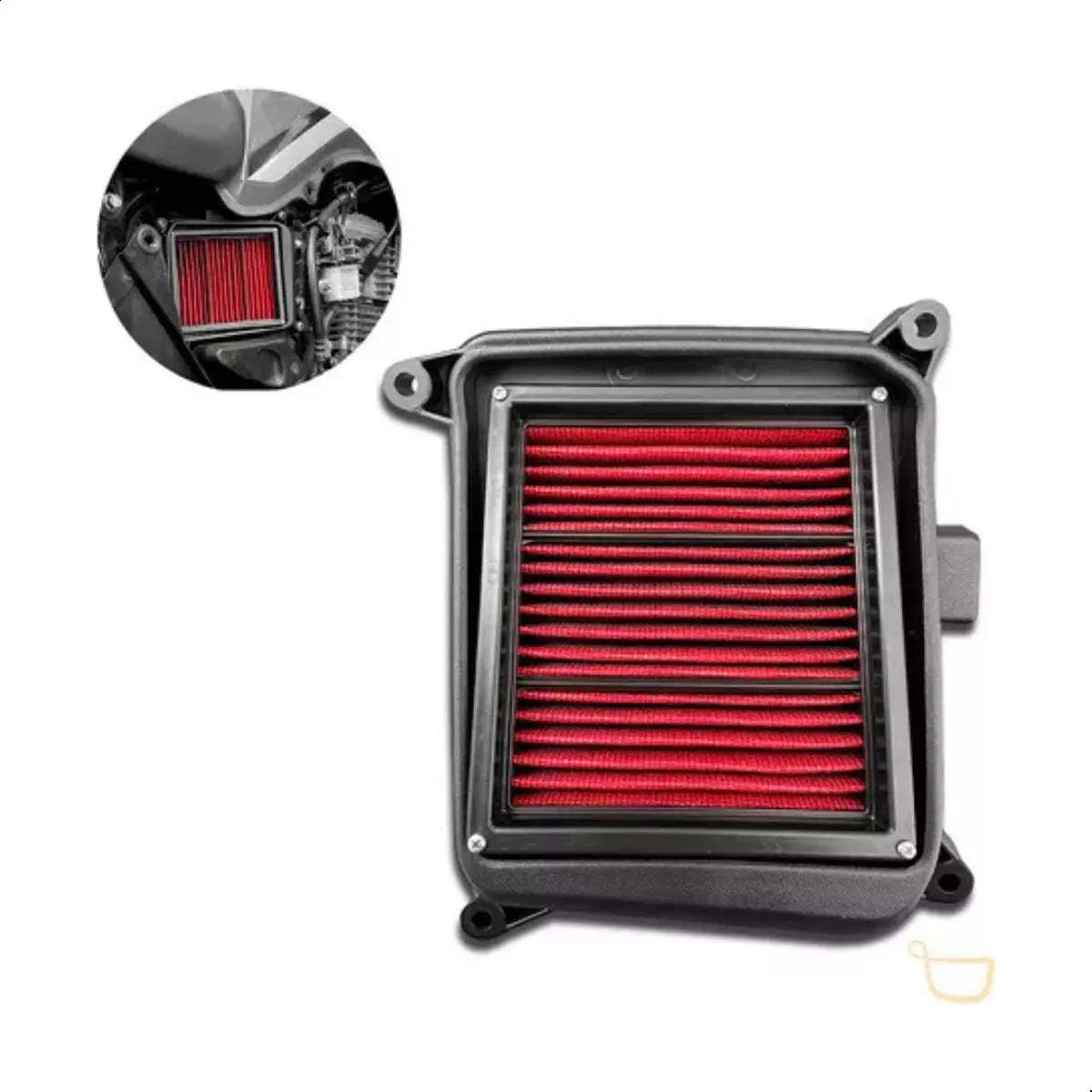 Filtro do Grau Lavável Titan Fan 150 160 + Moldura | Mograu