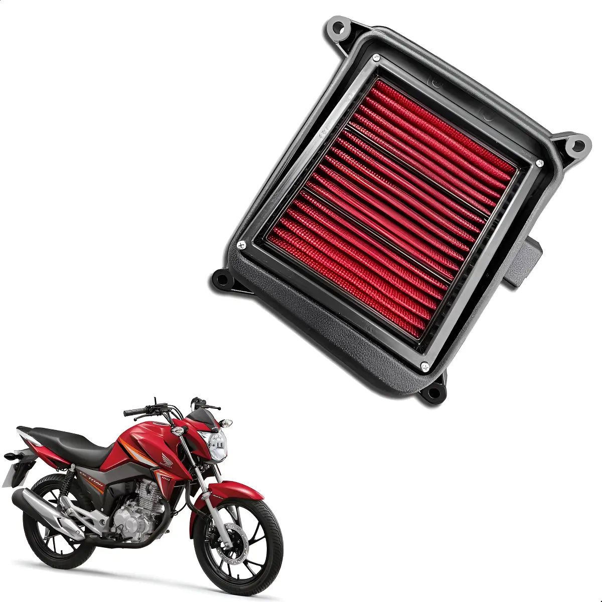 Filtro do Grau Lavável Titan Fan 150 160 + Moldura | Mograu