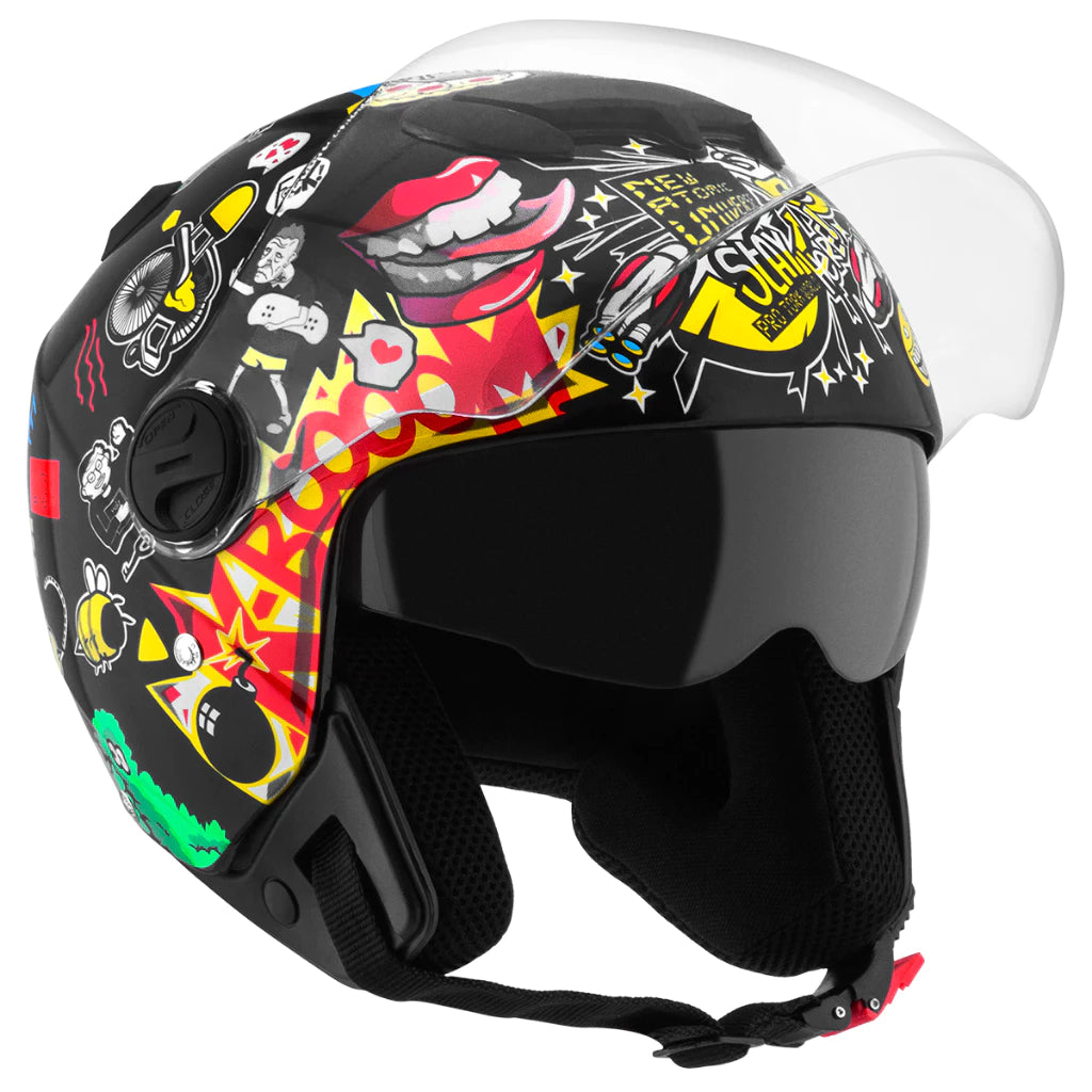 Capacete New Atomic Universe Mograu® – Viseira Dupla e Conforto