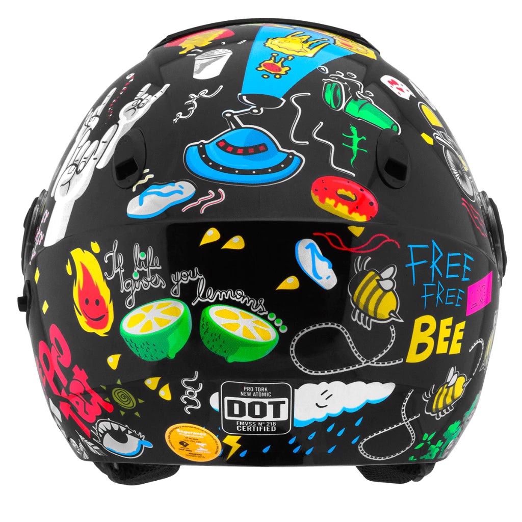 Capacete New Atomic Universe Mograu® – Viseira Dupla e Conforto