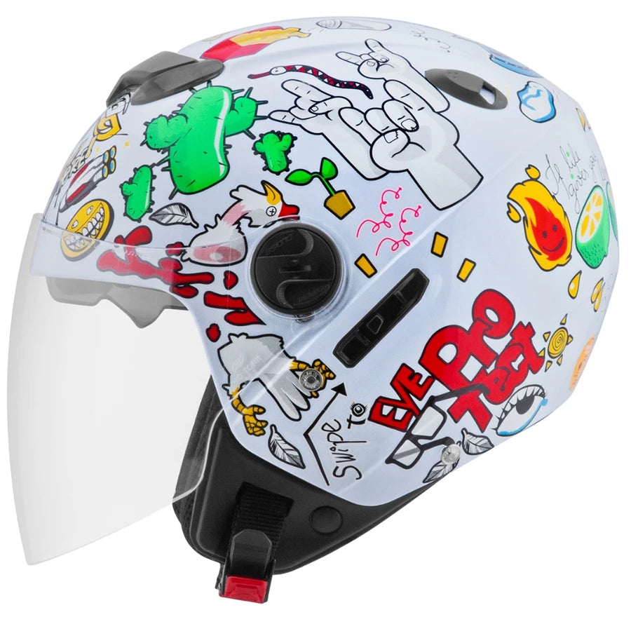 Capacete New Atomic Universe Mograu® – Viseira Dupla e Conforto