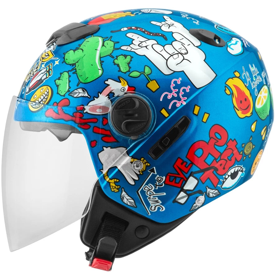 Capacete New Atomic Universe Mograu® – Viseira Dupla e Conforto