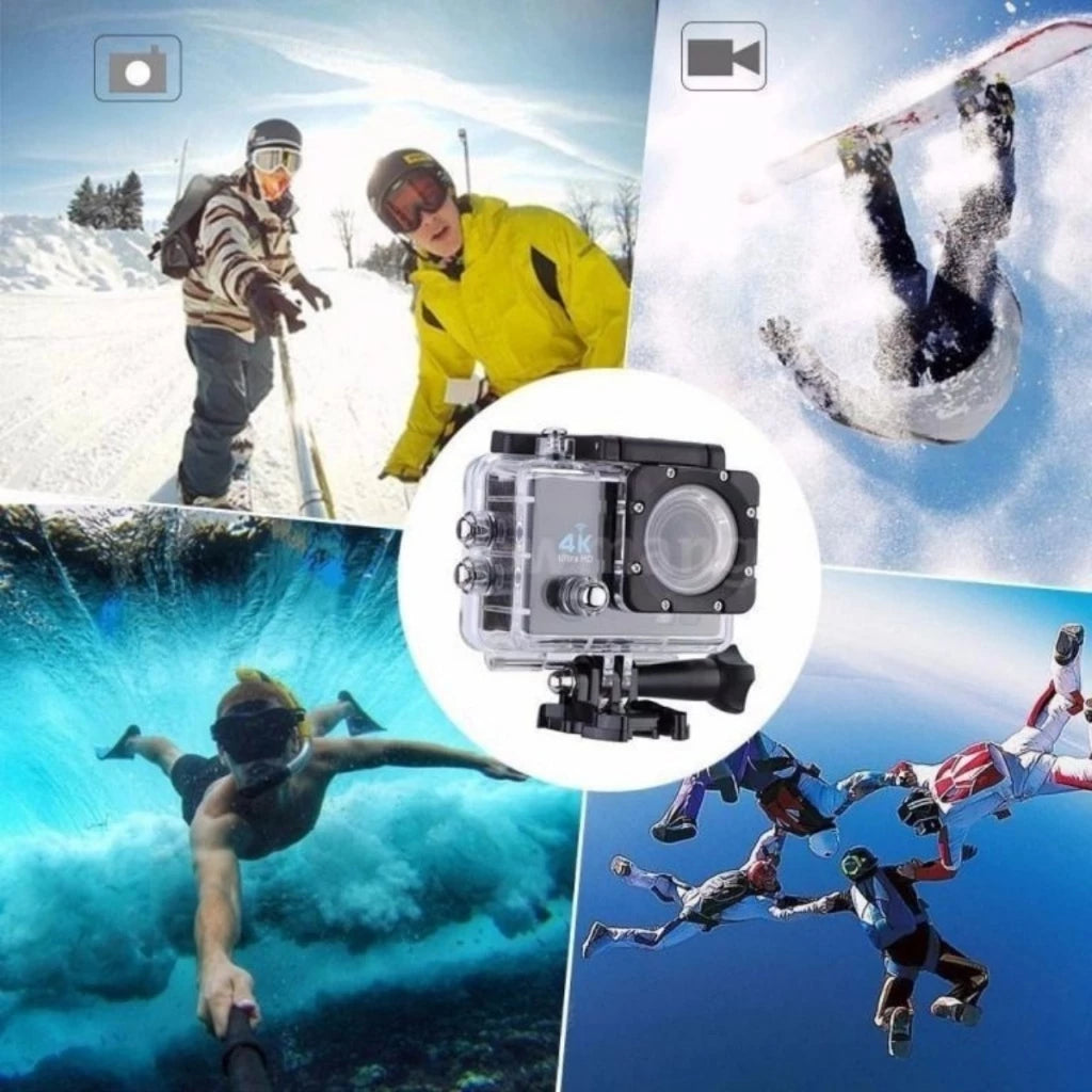 Câmera Sport 4K Mograu® – Wi-Fi e Ação à Prova d’Água