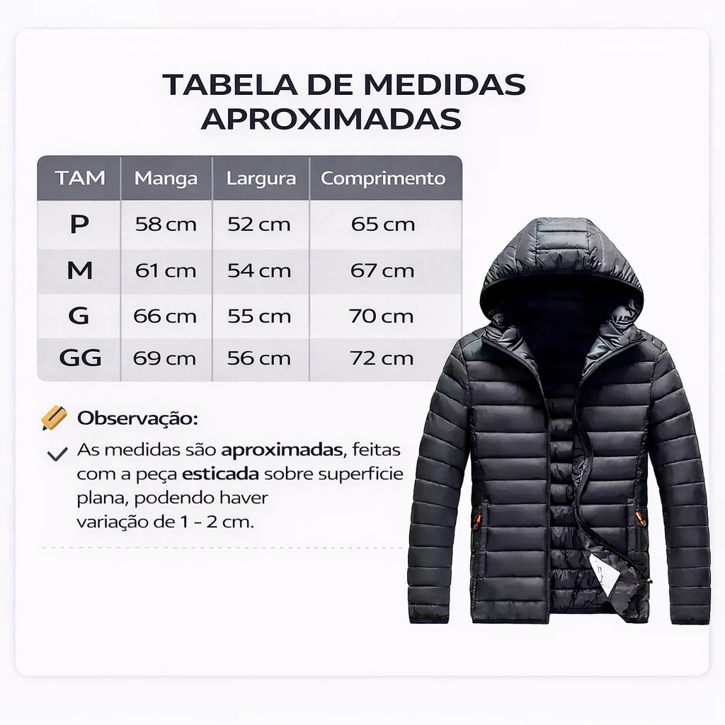 Jaqueta Puffer Mograu® – Proteção e Conforto