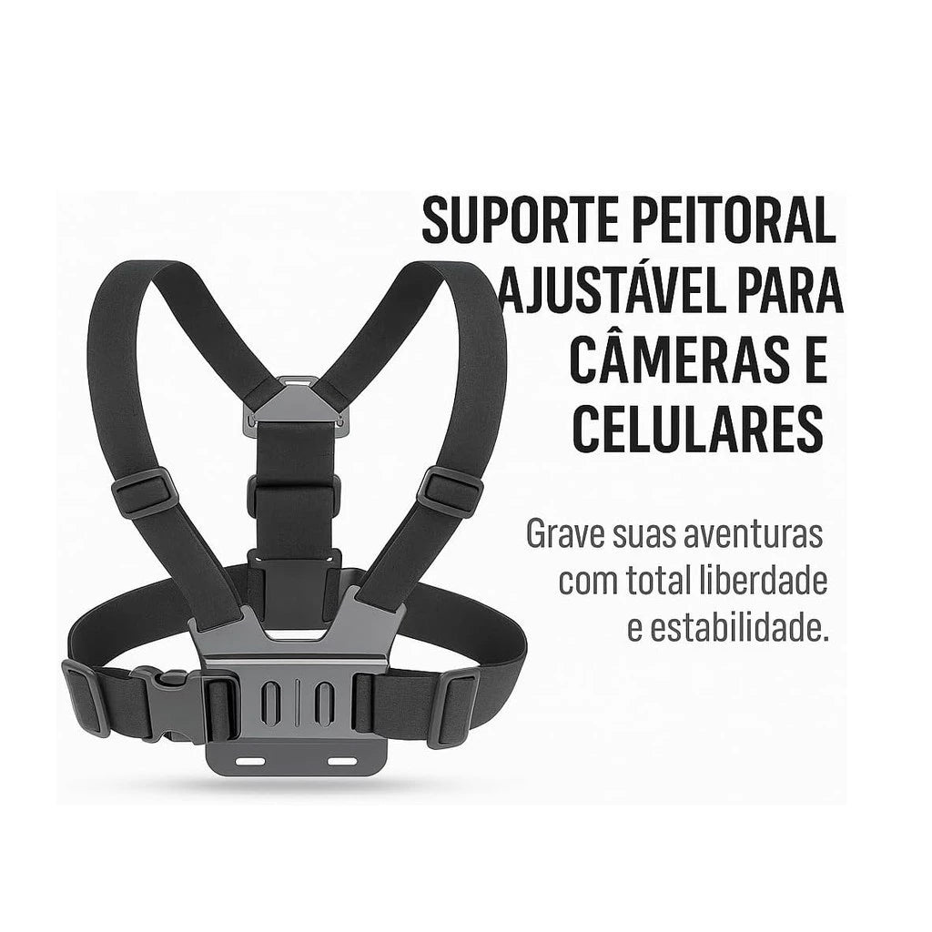 Suporte Peitoral Mograu® – Mãos Livres e Estabilidade
