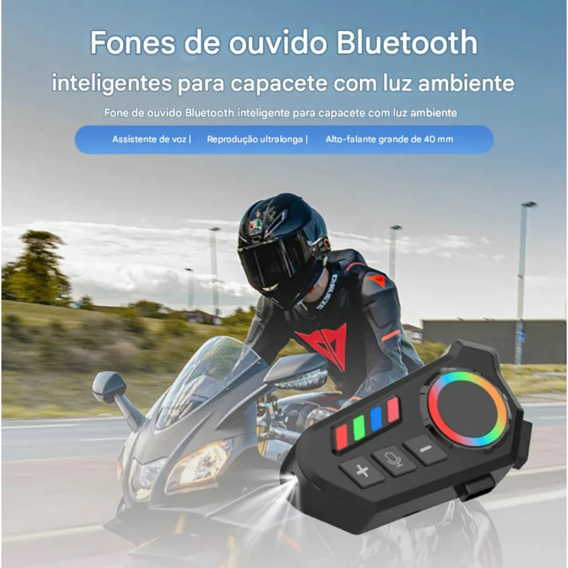 Intercomunicador Bluetooth Mograu® – Voz e Mãos Livres