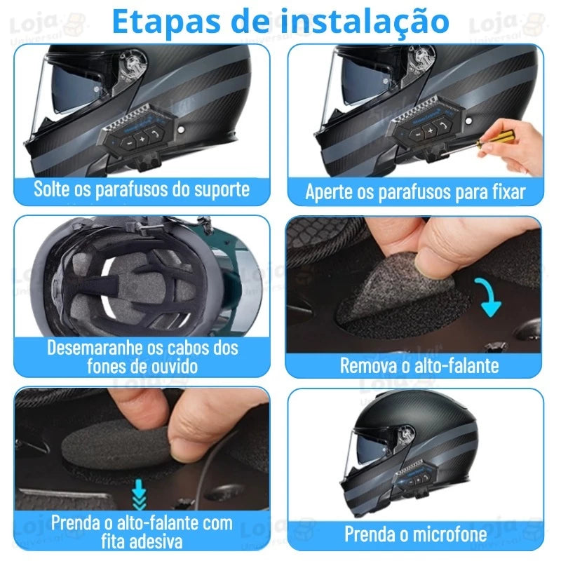 Fone Bluetooth BT12 Mograu® – Mãos Livres e Som Stereo