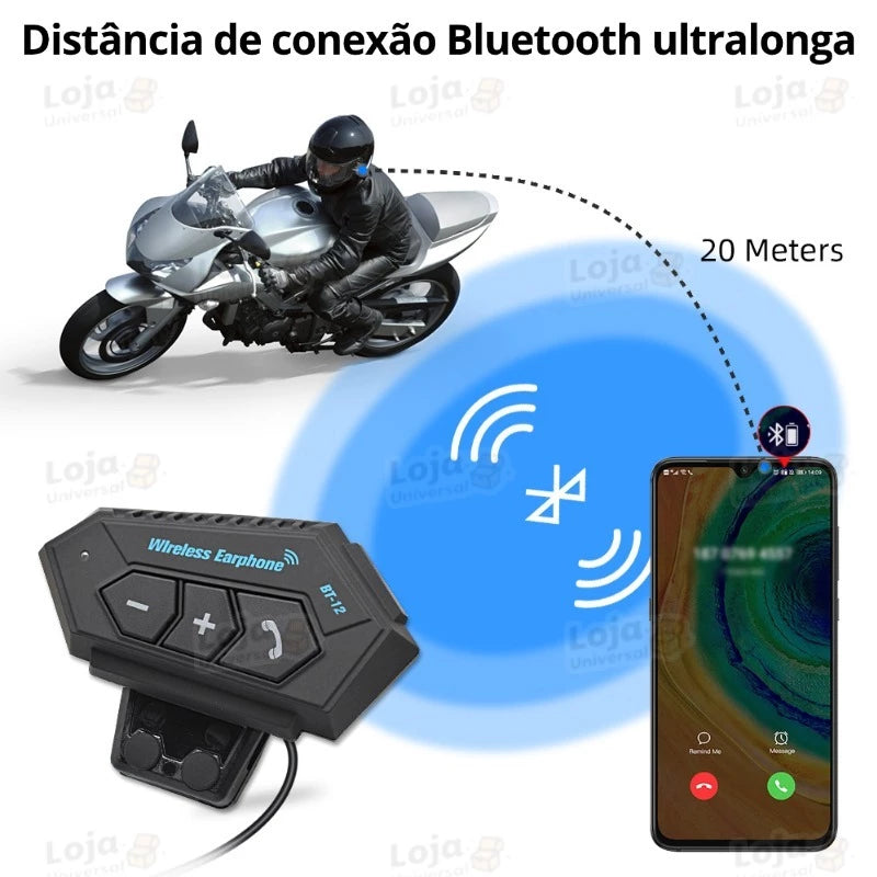 Fone Bluetooth BT12 Mograu® – Mãos Livres e Som Stereo