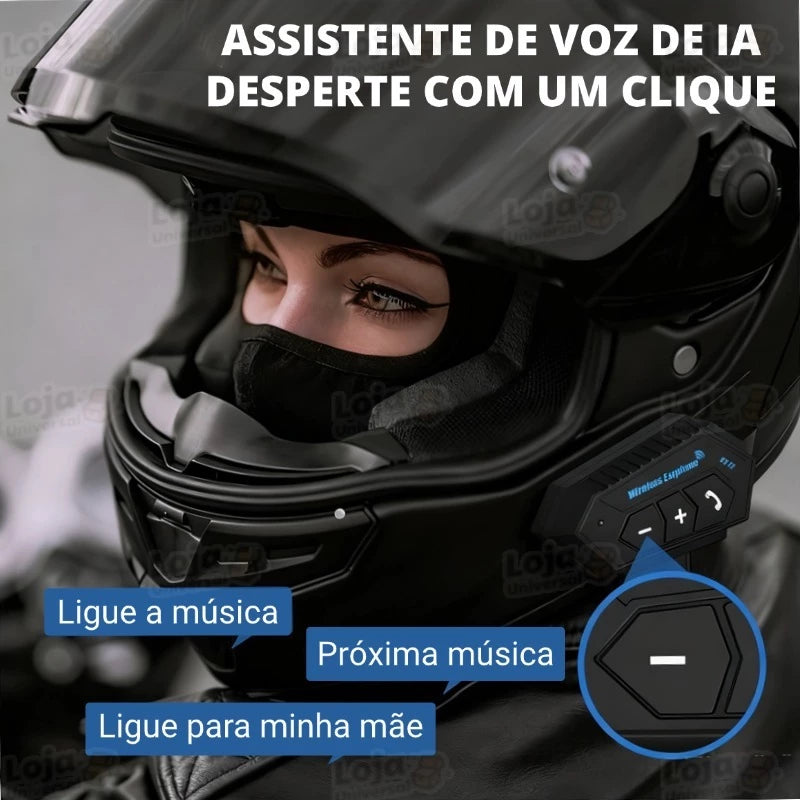 Fone Bluetooth BT12 Mograu® – Mãos Livres e Som Stereo