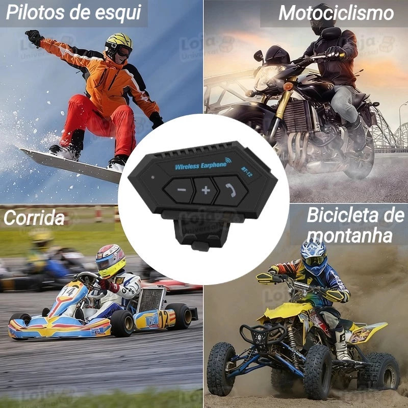 Fone Bluetooth BT12 Mograu® – Mãos Livres e Som Stereo