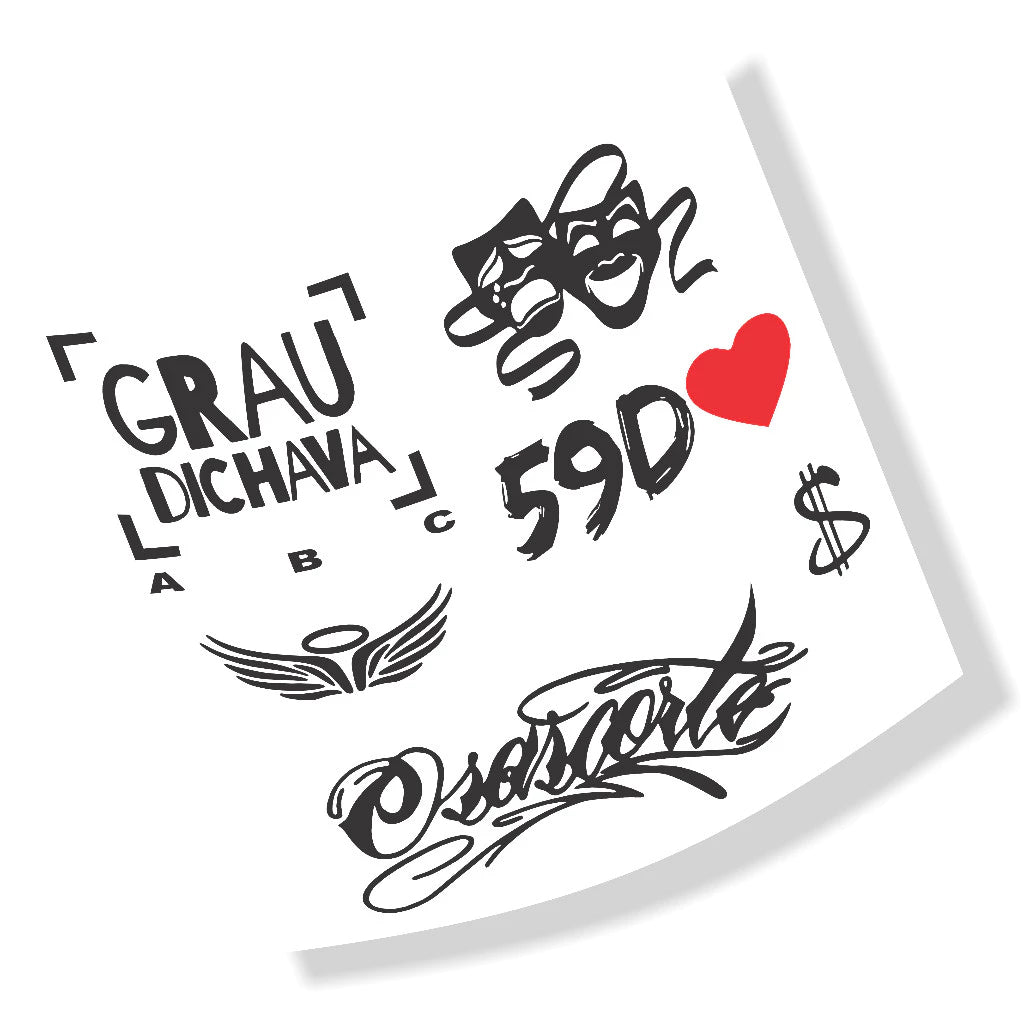 Kit 06 Adesivos Grau Mograu® – Estilo e Durabilidade