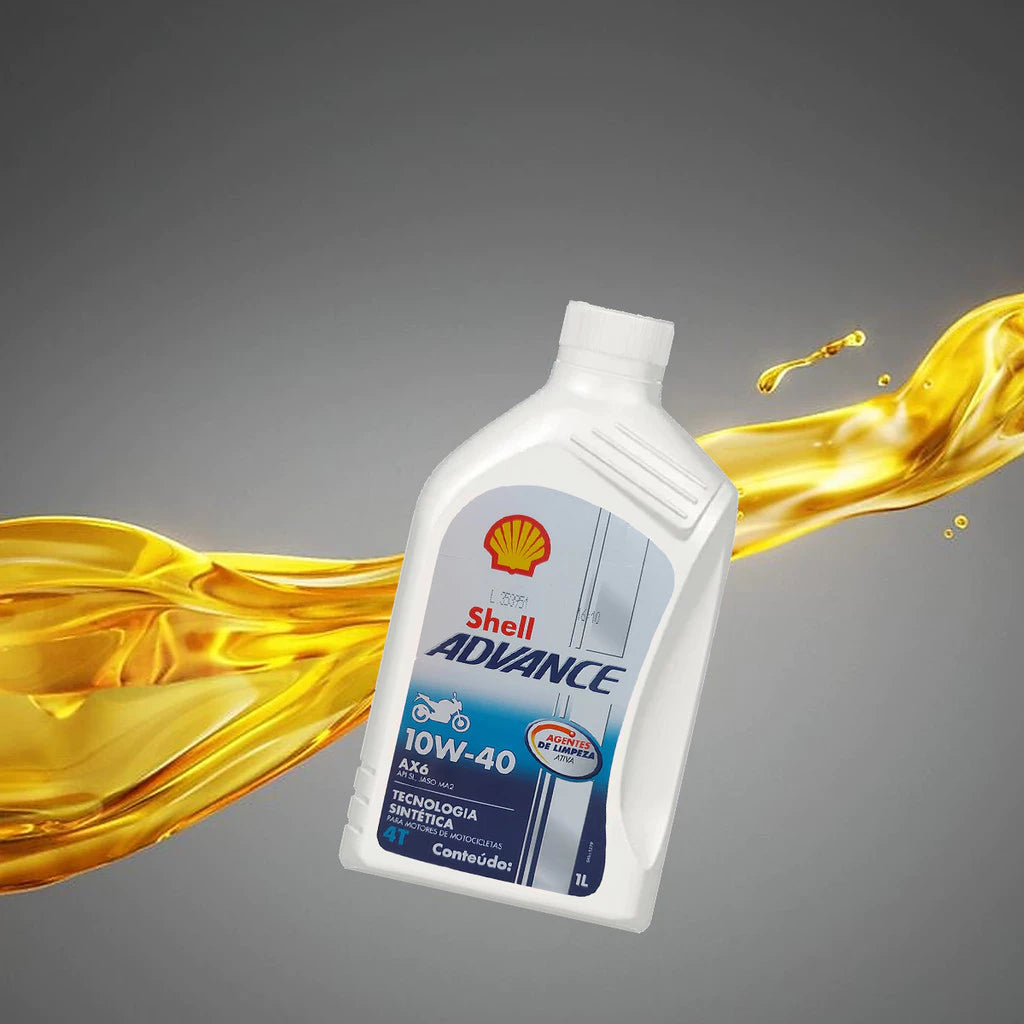 Óleo Shell AX6 10W40 Mograu® – Limpeza e Proteção