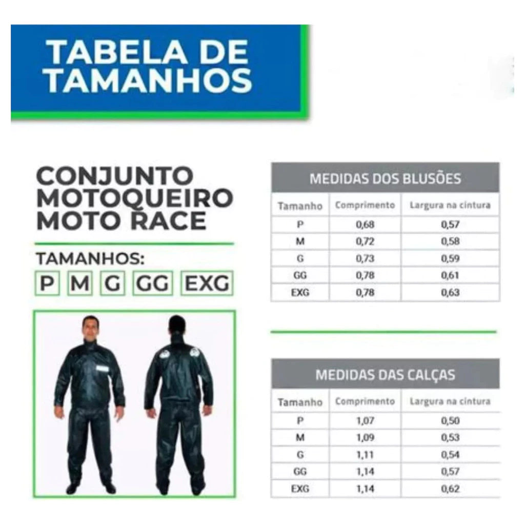 Conjunto Capa de Chuva Mograu® – Impermeável e Seguro