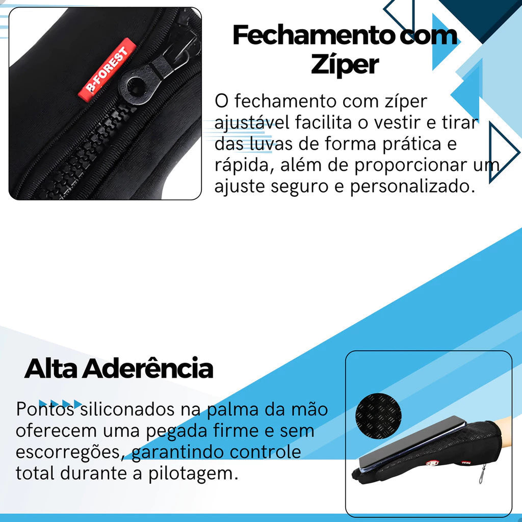 Luva Térmica Mograu® – Frio e Touch Screen