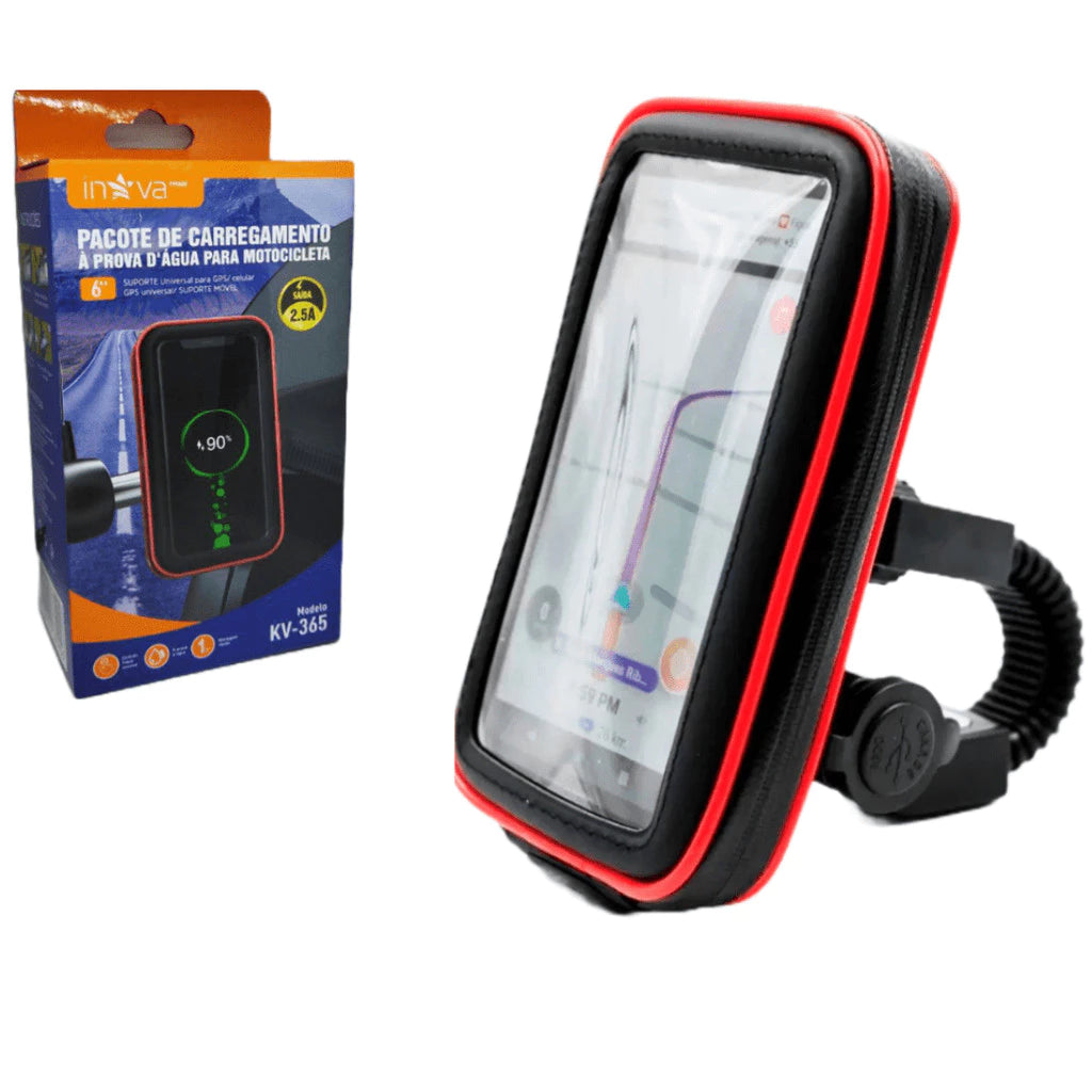 Suporte Case USB Mograu® – GPS Seguro e Proteção